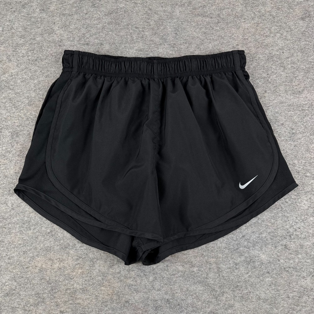 Nike Dri Fit Tempo Running Shorts 3" Lined Black Womens Medium M